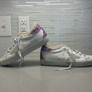 Golden gooses Superstar Leather & Glitter Sneaker